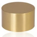 Luxe 1" Satin Brass End Caps (pair)
